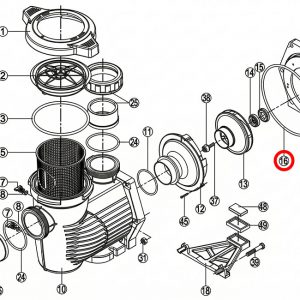 Уплотнительное кольцо корпуса насоса Hayward HCP RPUM0016.03R